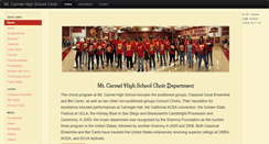 Desktop Screenshot of mtcarmelchoir.com