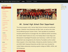 Tablet Screenshot of mtcarmelchoir.com